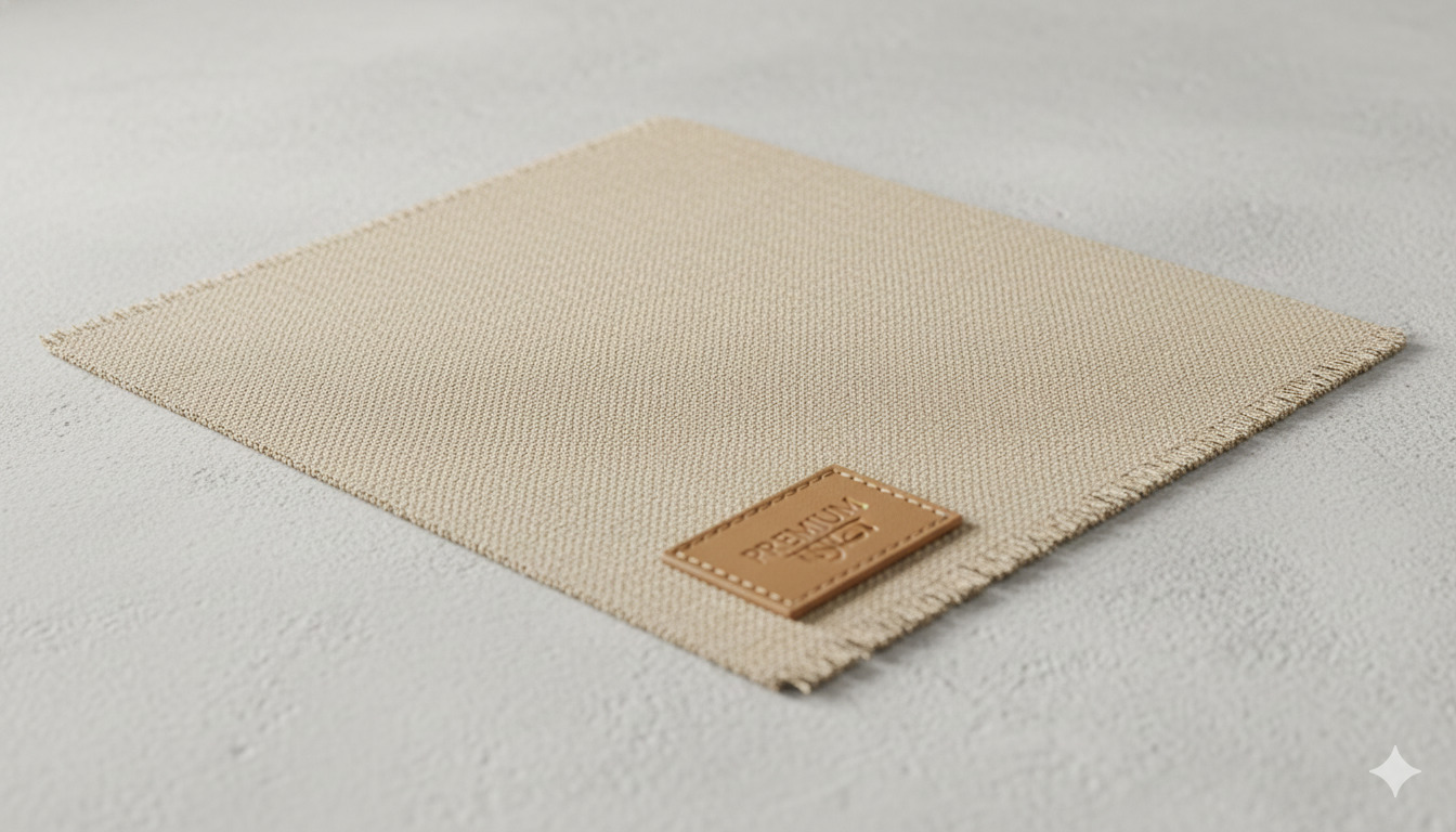 Premium linen fabric texture